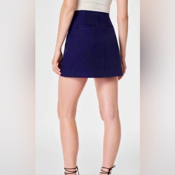 SPANX Dresses & Skirts - SPANX Stretch Mini Skirt - Lapis Blue Size Large